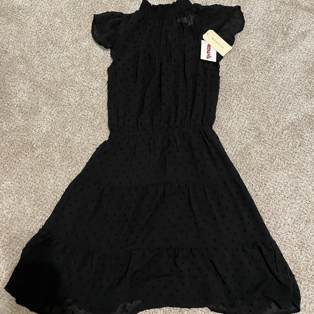 Monteau Black and White Ruffled Sundress